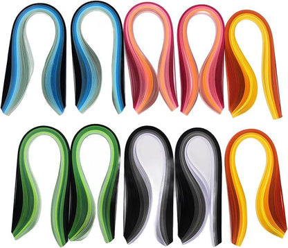 SparkFeng Quilling Kits DIY Craft Supplies, Complete Paper Quilling Tool Set with Electric Pen, 1000 Colorful Paper Strips for Beginners, Includes Storage Box and Various Quilling Tools for