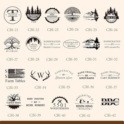 KAINSY Custom Temperature-Controlled Electric Branding Iron for Wood Food, Personalized Logo Metal Stamp, Custom Branding Iron for Cake Leather BBQ, Wood Burning Stamp, DIY Handmade Gifts Branding Kit