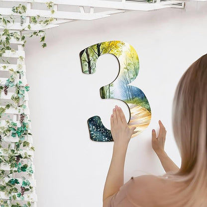 17 inch Large Wooden Numbers for Party Decor, Big Wood Number 3 for Wall Decor, Unfinished Blank Giant Wooden House Numbers, Wood Signs for Crafts, Birthday, Rustic Wedding, Christmas, Baby Shower