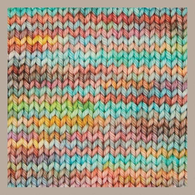 KnitPro Symfonie Hand Dyed Yarn | Extra Fine Merino Wool & Polyamide Blend for Knitting & Crocheting, Fingering Weight, Oeko-TEX Certified 400m, 100g Skein | Terra Variegated Mystic Lagoon