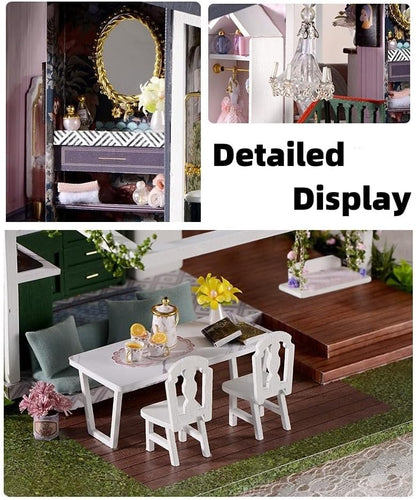 Miniature House Kit, DIY Miniature Dollhouse Kits for Adults to Build to Live in, Garden Shed Miniatures,Wooden Adults Craft Kits, Mini Model Kits with LED, Birthday for Teens - Image 5