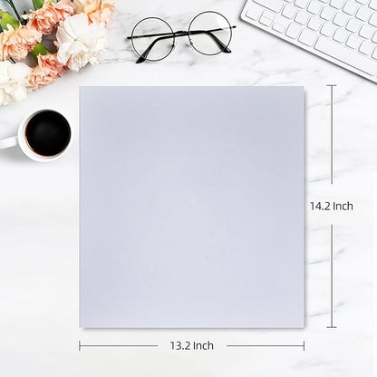 potricher Photo Album for 4x6 600 Photos Linen Cover Extra Large Capacity Picture Book for Family Wedding Anniversary and Baby (White)
