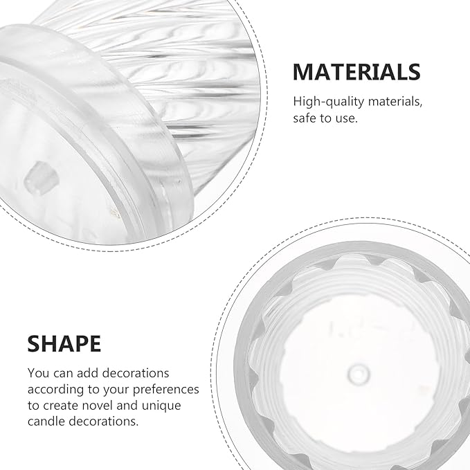 NUOBESTY DIY Plastic Spiral Candle Mold Manual Aromatherapy Candle Making Mould for Handcrafted Wax Melts Crafting Tool and Handmade
