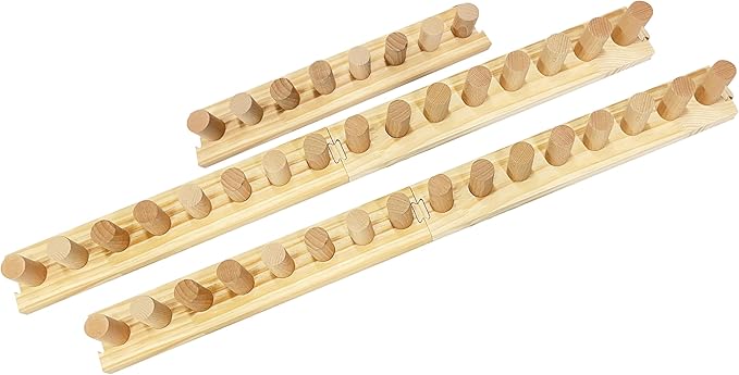 MEYAGO 82.5" Chunky Knit Blanket Knitting Loom – Foldable & Portable DIY Knitting Loom for Beginners & Experts,Knitting Tool for Chunky Yarn (New)