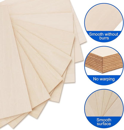 24 Pack Basswood Sheets 12"x24"x1/8", 3mm Basswood for Laser Cutting and Engraving,Thin Plywood Board Unfinished Wood for Crafts, DIY Ornaments and Architectural Model, Wood Burning.