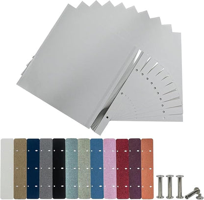 Aenbuslm Photo Album Refill Pages for Magnetic Self Adhesive Scrapbook 11x10.6 20 Pages