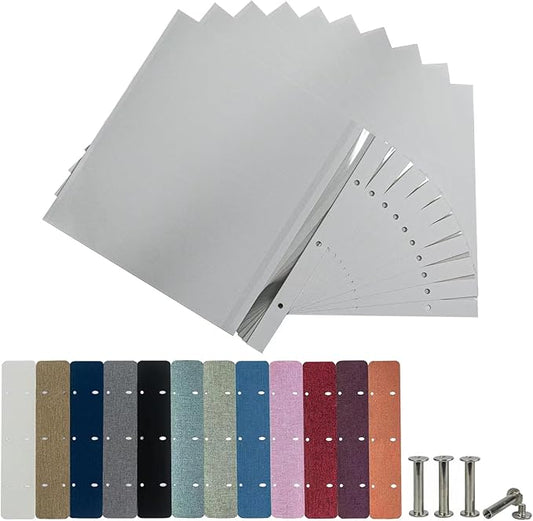 Aenbuslm Photo Album Refill Pages for Magnetic Self Adhesive Scrapbook 11x10.6 20 Pages
