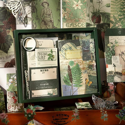 Scrapbooking Supplies Kit, A6 Grid Notebook, Vintage Junk Journaling Kit - Image 7