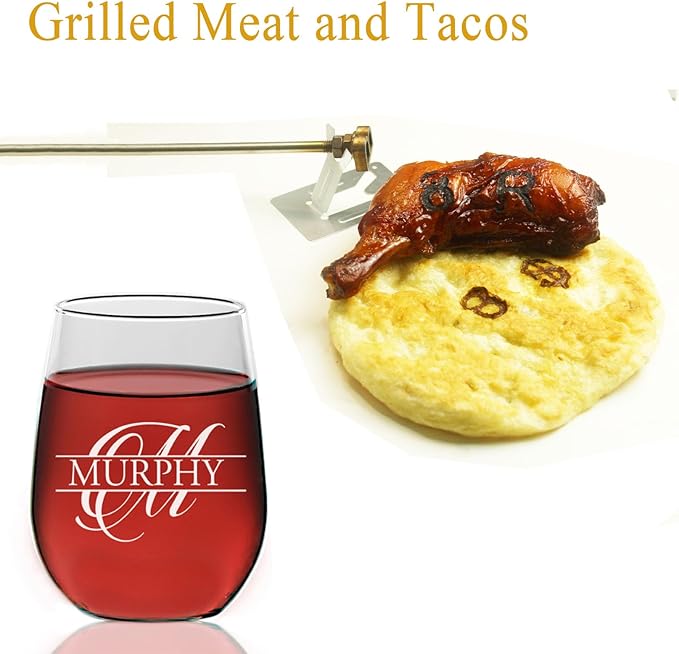 AIMOADO 1 1/2" 10 Pcs Number Branding Iron for Wood, Hats, Leather - for Woodworking, BBQ, Steak, Personalized Gifts - with Wooden Box & 2 Handles (1.5" Numbers 0-9)