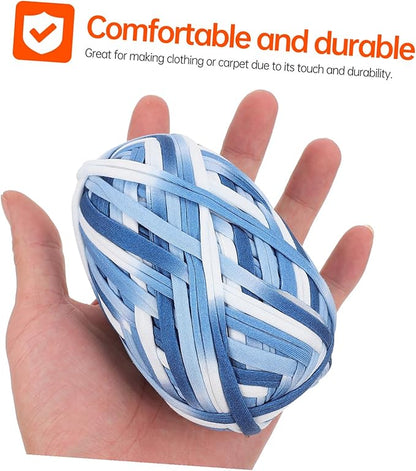 Bundles Colored Cotton Yarn Hand Knitting Crochet DIY Kit for Sweaters Scarves Hats Throws Soft Flexible Weaving Loom Yarn Craft Material