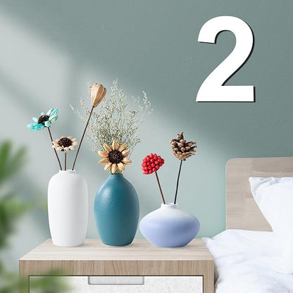 12 Inch Wooden Number 2, 1/4 Inch Thick Large Unfinished Wood Letter for DIY Crafts Home Wall Decor