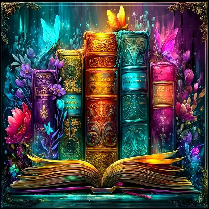 Diamond Art Kits for Adults,Magic Book Diamond Art Painting Kits for Adults by croshom