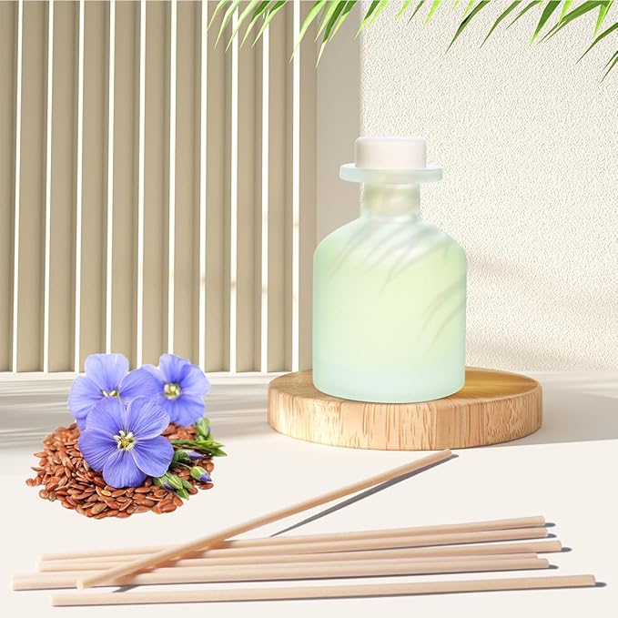 YISOWUH Reed Diffuser - Clean Linen 3.38oz (100ml)*1 Pack Essential Oil Reed Diffuser Set with 8 Sticks, Long Lasting Fragrance for Home, Bathroom, Bedroom, Room, Decor, Gifts