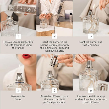 MAISON BERGER Gift Set – Lampe Berger Starter Round 2-in-1 Air Purifier & Fragrance Diffuser with Ocean Breeze & So Neutral Refills – 2 x 250 mL (8.45 fl oz) – Flameless Home Care – Made in France