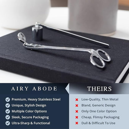 Candle Wick Trimmer and Candle Snuffer Accessory Set – Pick Your Color