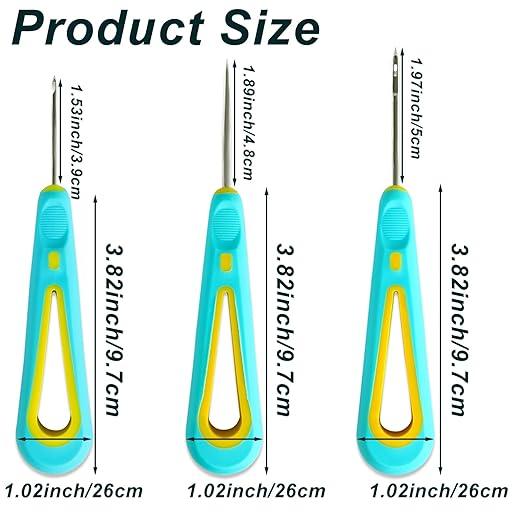 Punching Pin Wick Tool for Candle with Non-Slip Rubber Grip Round Hole Taper Hand Drill