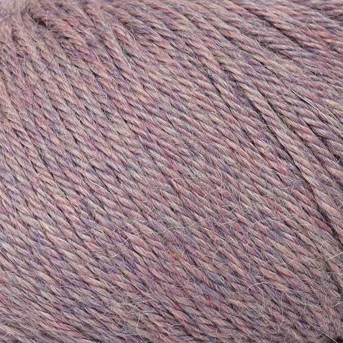 100% Baby Alpaca Yarn Wool Set of 3 Skeins (150 Grams) DK Weight - Made in Peru - Heavenly Soft and Perfect for Knitting and Crocheting (Heather Lilac, DK)