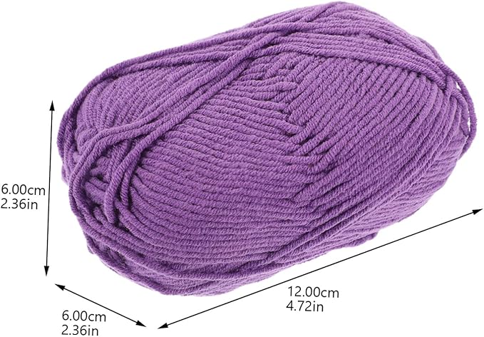Healifty 3 Rolls Cotton Yarn Bundle for Knitting and Crocheting Convenient Soft Crochet Yarn for DIY Sweaters Hats Blankets for Home Decor and Amigurumi Projects
