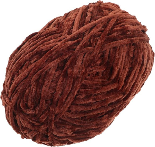Hand-Knitting Wool Yarn for Crafts DIY Projects Soft Skin-Friendly Medium Thickness Crochet and Knitting Wool Yarn Bundle for Beginners and Home Sewing Coffee