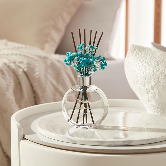 Donurex Flower Reed Diffusers for Home with Ocean Breeze