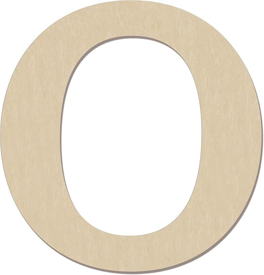HILAZA 12 Inch Large Wooden Greek Letters, Unfinished Big Wood Letters for Wall Decor, DIY Crafts, Parties Wedding Christmas Home Decoration, Letter Omicron (Ο)