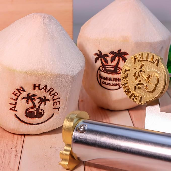 Custom Electric Branding Iron Tips - Personalized Wood Burning Stamp Without Handle