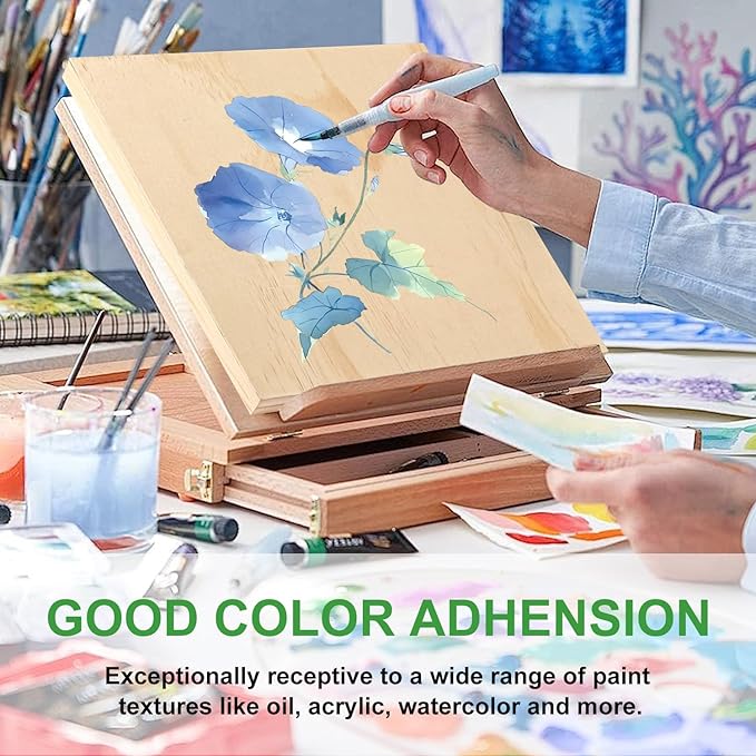 6 Pack 12 x 12 Inch Unfinished Wood Panels, Wooden Panel Boards for Painting, Crafts, and Home Decor