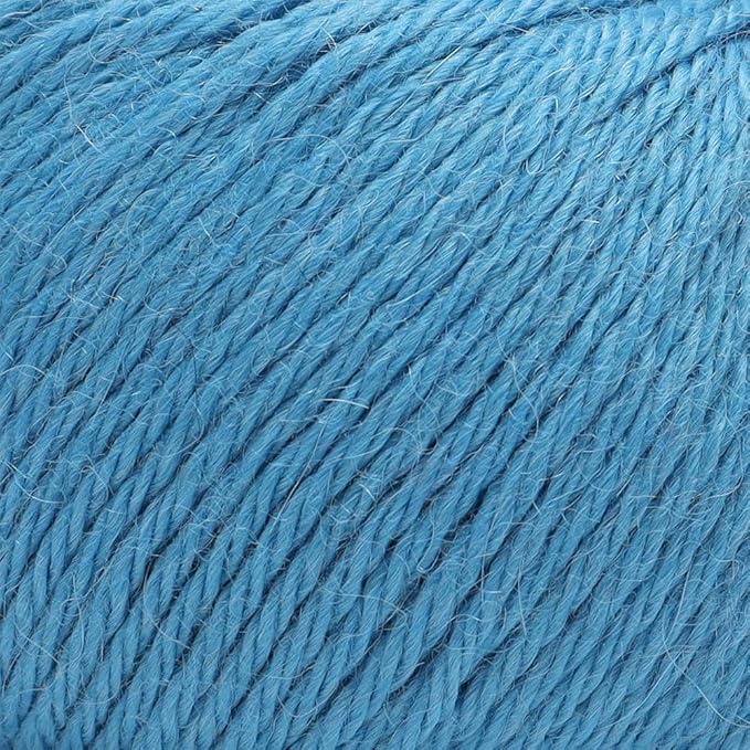 100% Baby Alpaca Yarn Wool Set of 3 Skeins (150 Grams) DK Weight - Made in Peru - Heavenly Soft and Perfect for Knitting and Crocheting (Candy Floss Blue, DK)