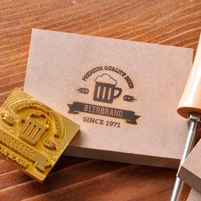 Custom Electric Branding Iron Tips - Personalized Wood Burning Stamp Without Handle