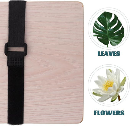 DECHOUS Professional Flower Press Kit Plant Leaf Press for Adults and DIY Natural Dried Flowers Crafts with Strong Straps for Greeting Cards Scrapbooks Invitations and Botanical Specimen