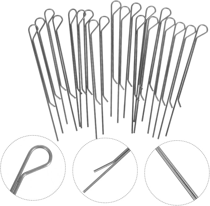 20pcs Wick Holders for Candle Making Carbon Steel Wick Centering Tools for Tealight and Oil Lamp Essential Accessory for DIY Crafting Projects