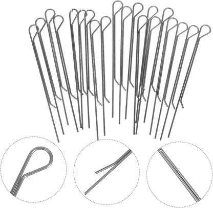 20pcs Wick Holders for Candle Making Carbon Steel Wick Centering Tools for Tealight and Oil Lamp Essential Accessory for DIY Crafting Projects