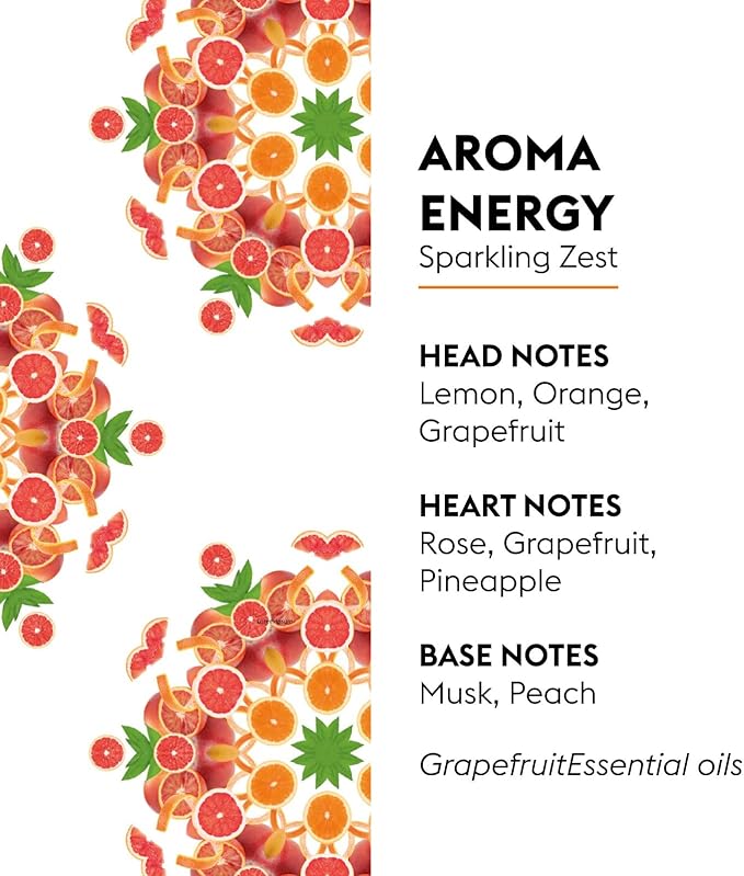 Maison Berger Sparkling Zest Lampe Berger Refill, 1 Liter (33.8 fl oz), 2-in-1 Catalytic System, Neutralizes Odors and Diffuses Fragrance, Lemon, Orange, Grapefruit, Made in France