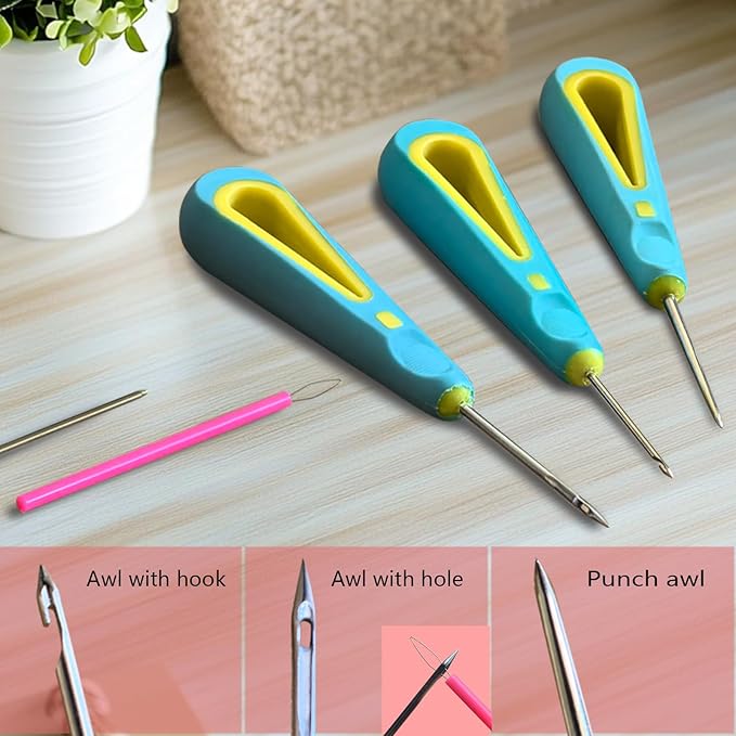 Candle Making Kit for Adults Beginners with Storage Bag, Candle Making Supplies Used for Punching and Inserting Candle Mold Wicks, Candle Making Tools Including Punching Needle with Hook and Large Eye