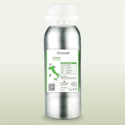 Nature Packaged Lime Essential Oil - Direct from Citrusmade in Sicily- Pure Essential Oils for Diffusers and Aromatherapy in The Mediterranean - 100% Pure Therapeutic Grade (2LBS)