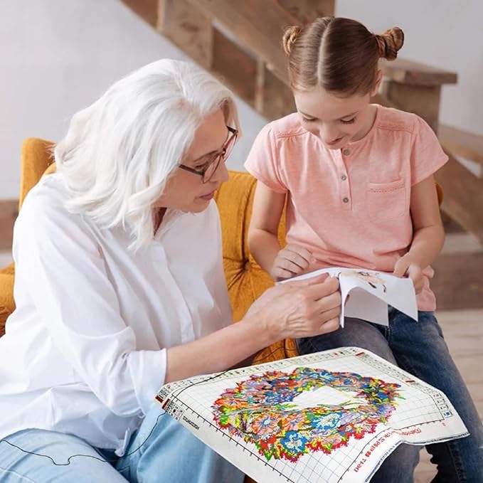 Findvoor Stamped Cross Stitch Kits for Beginner Embroidery Kits for Beginners Adults DIY 11CT Cross Stitch Patterns Needlepoint Kits Crossstitching Kits-Eagle Landscape 16x20 inch
