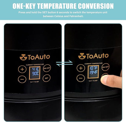 TOAUTO 30Lbs Digital Commercial Wax Melter for Candle Making Large Electric Wax Melting Pot for Candle Making Business with Temperature Control & Quick Pour Spout AC120V / 1100W