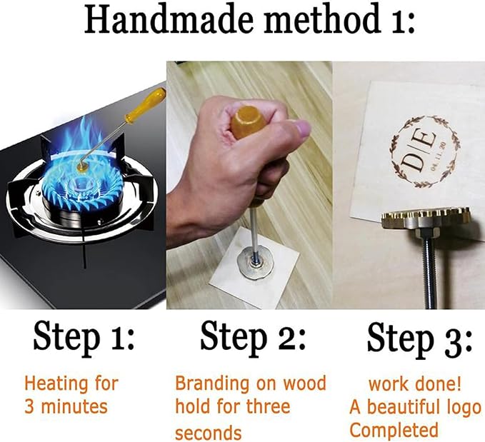 Custom Branding Iron for Wood Logo, for Wood Branding Iron Personalized Branding Iron Custom Logo Branding Iron for Wood Stamp Wood Burning Stamp Personal Branding Iron (2.5"x2.5")