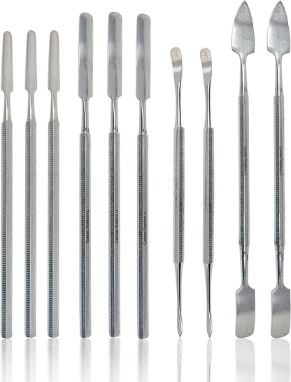 CYNAMED 10 Pc Stainless Steel Spatula Wax & Clay Sculpting Tool Set