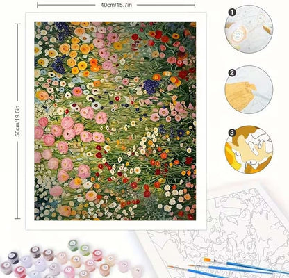 Paint By Numbers Kit For Adults Beginner,Colorful Floral Paint 16 x 20 inch - Image 6
