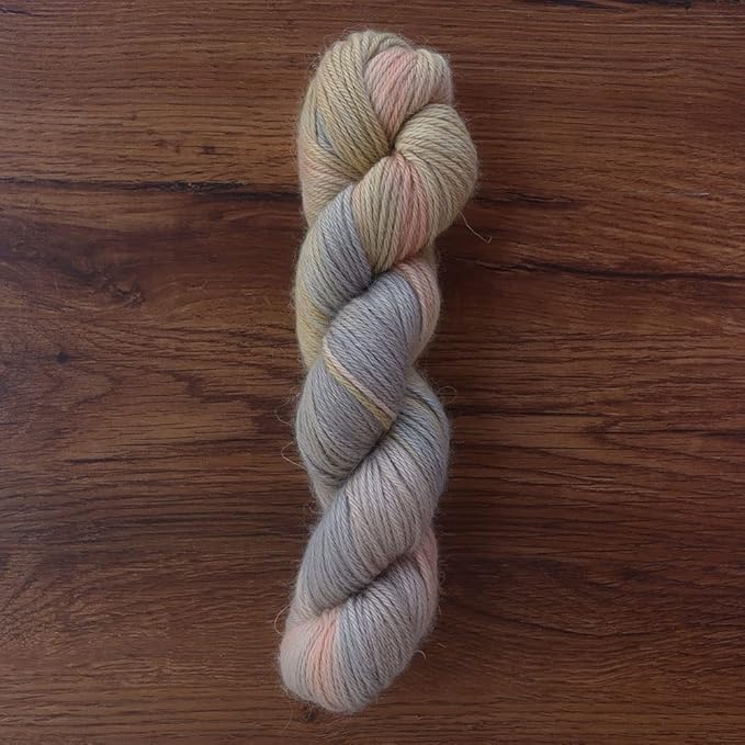 100% Baby Alpaca Yarn Wool 100g Hank DK Weight Hand Dyed Made in Peru - Heavenly Soft and Perfect for Knitting and Crocheting (Cream Dream, DK Hand Dyed - 100g Hank)