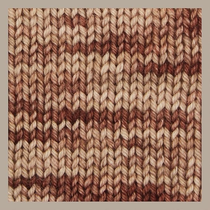KnitPro Symfonie Hand Dyed Yarn | Extra Fine Merino Wool & Polyamide Blend for Knitting & Crocheting, Fingering Weight, Oeko-TEX Certified 400m, 100g Skein | Terra Variegated Mocha