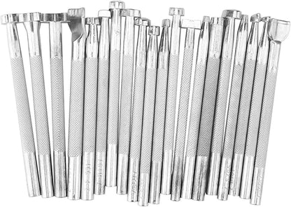 Leather Working Tools Set, 28PCS DIY Stamping and Carving Kit for Handmade Leather Craft - Durable Materials, Easy to Use for Beginners and Professionals