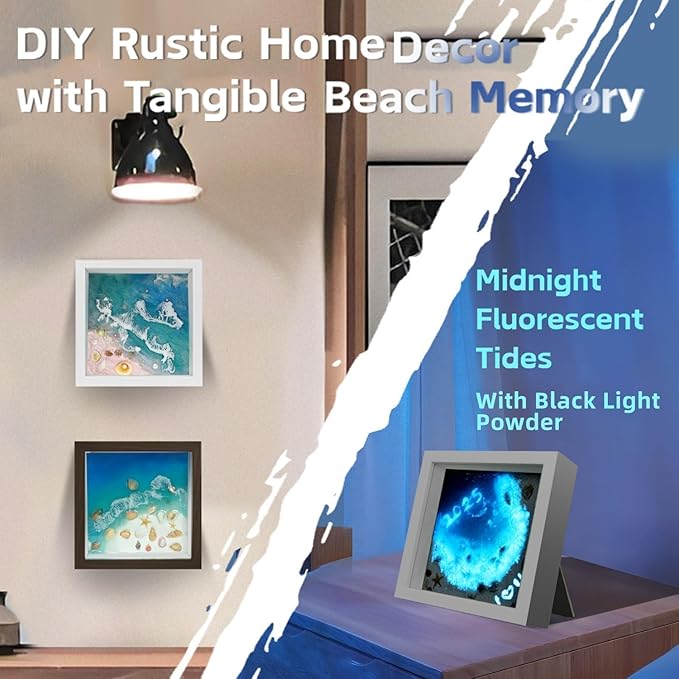 iLAND Craft Kits for Teens Adults Women UV Resin Kit for Beginners Sea Arts Beach Crafting Project DIY Costal Decor Making Set for Teens 14-16 Girls Fun Crafty Gifts for Women Christmas Gift Romantic