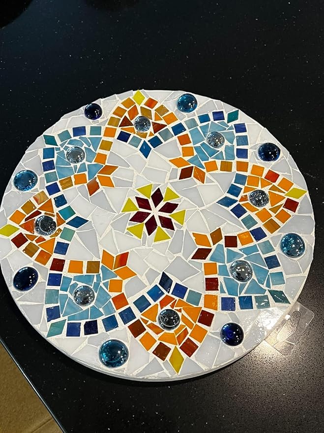 1.1LB Mixed Color Irregular Crystal Mosaic Tiles, Tiny Mini Mosaic Tile DIY Hobbies Children Handmade Crystal Craft for Craft Bathroom Kitchen Home Decoration DIY Art Projects (Purple Series - New)