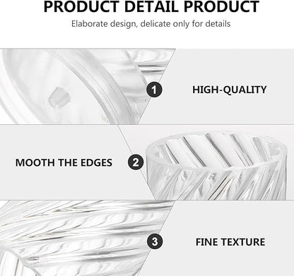 NUOBESTY DIY Plastic Spiral Candle Mold Manual Aromatherapy Candle Making Mould for Handcrafted Wax Melts Crafting Tool and Handmade