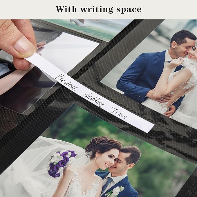 Mublalbum Photo Album 4x6 600 Photos Linen Cover Large Picture Book Holds Horizontal and Vertical Pockets for Wedding Family Anniversary and Baby (Gray)