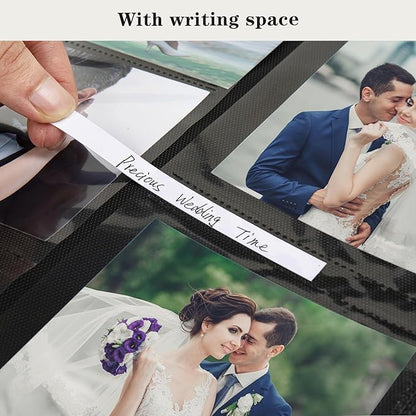 Mublalbum Photo Album 4x6 600 Photos Linen Cover Large Picture Book Holds Horizontal and Vertical Pockets for Wedding Family Anniversary and Baby (Gray)