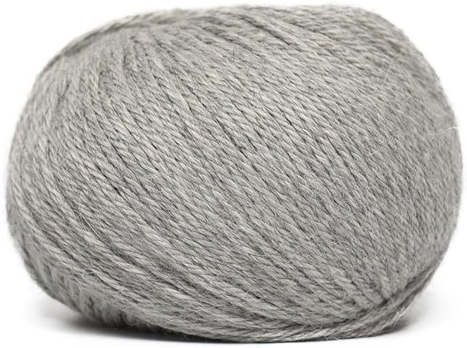 100% Baby Alpaca Yarn Wool Set of 3 Skeins (150 Grams) DK Weight - Made in Peru - Heavenly Soft and Perfect for Knitting and Crocheting (Silver Gray, DK)