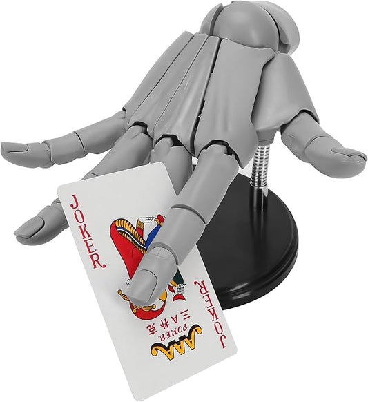 1:1 Right Hand Model for Drawing, Articulated Flexible Artist Manikin Figure with Adjustable Joints, PVC Poseable Sketching Tool, Moveable Mannequin for Artists, Painting, Displaying, Desk Decor, Gray